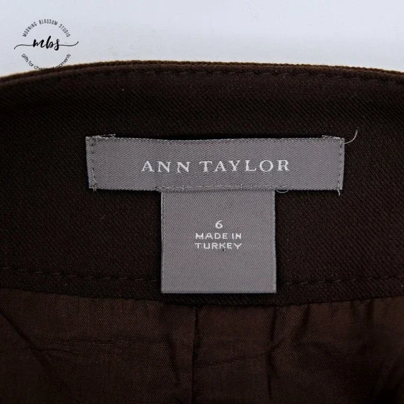 Ann Taylor Wool Blend Pencil Skirt with Pockets - Picture 6 of 7